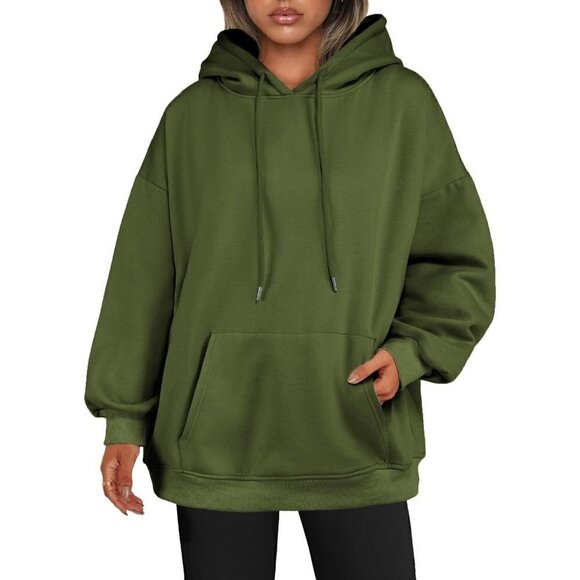 Tops - Zeagoo Womens Hoodies Pullover Sweatshirts Long Sleeve Fall Winter Coat - Green